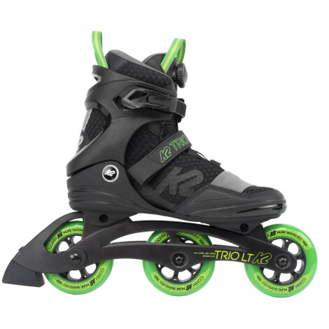 K2 Inlineskates Trio LT 100 BOA (Schwarz/Grün) 42