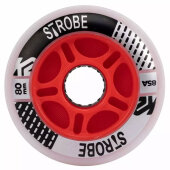 4x Powerslide fothon emotions Rage Red LED Wheels 80mm 82a Red Illuminated Rolls 