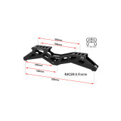 FR Racer S 325 Schiene 320mm Schwarz