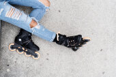K2 Inline Skates Alexis 80 Boa (black/peach)