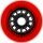 Powerslide Neons Leuchtrollen 110mm Rot (3er-Pack)