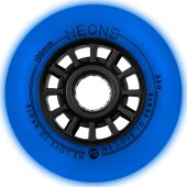 Powerslide Neons LED wheels 100/85A Blue 3-pack