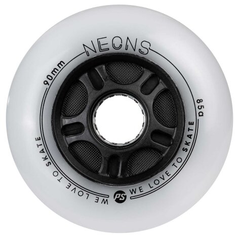 Powerslide Neons Leuchtrollen 90mm Rot (4er-Pack)