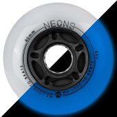 Powerslide Neons LED wheels 80/85A Blue 4-pack