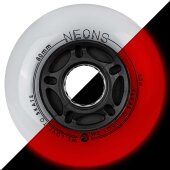 Powerslide Neons LED wheels 80/85A Red 4-pack