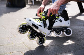 Rollerblade Inlineskates Lightning 110 (Weiß/Schwarz) 36,5/37