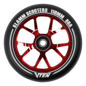 Slamm Scooters V-Ten II Stuntscooter Wheel 110mm (Rot)