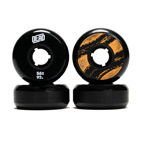 Dead Wheels Team 56mm 92a schwarz - Color Retrogade - Aggressiv Skating Rollen