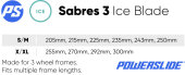 Powerslide Eiskufen Sabres 3 (schwarz)