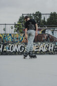 USD Kinder Stuntskates Glitch (Grau/Schwarz) 31-34