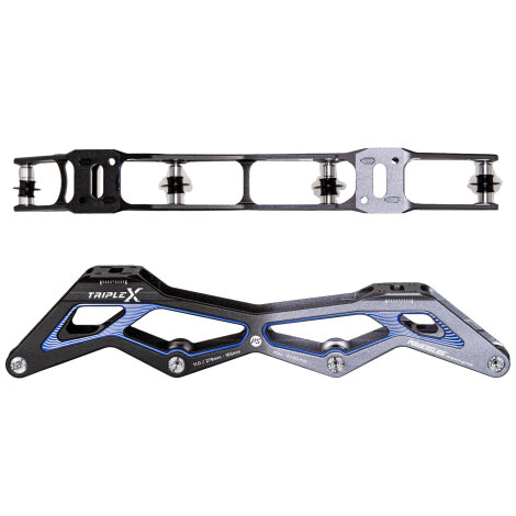 Powerslide Racing Frame Triple X5 11.0/4x90 Black Blue, 165