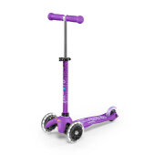 Mini Micro Deluxe LED Kickboard - Lila