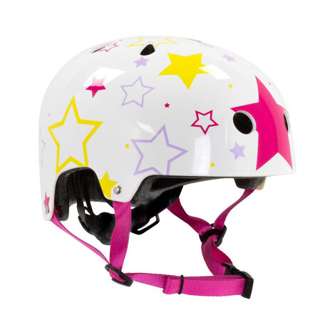 SFR Adjustable Kids Helmet White/Pink