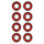 Set of 8 bearings for LED-wheels