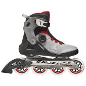 Rollerblade Inlineskates Macroblade 90 BOA (Schwarz/Grau/Rot) 43/44