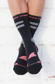 Rollerblade High Performance Skate Socks (Black/Coral)