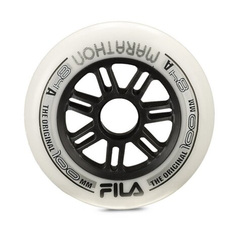 FILA Inlineskate Rolle Marathon 100mm/84a - 8er Pack inkl. Rollentasche