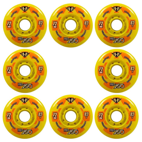 Hyper Upgrade Rollen GELB für Kinderskates - 8x72mm/82A