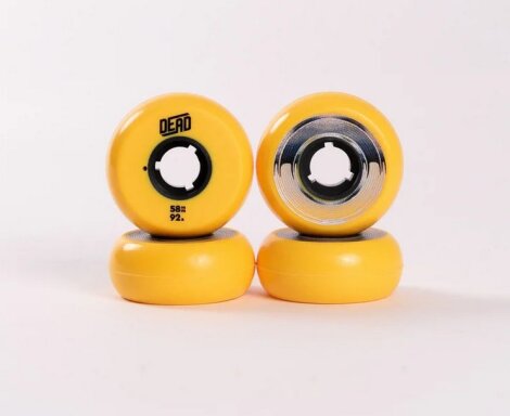 Dead Wheels Team Yellow 58mm/92a (4er-Pack)